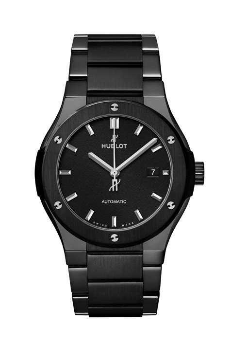 hublot 42mm black|Hublot black magic bracelet.